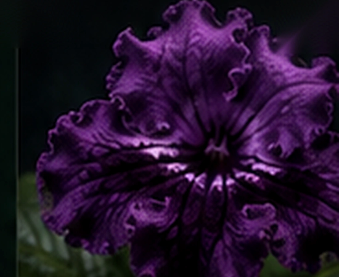 Lovely Dark streptocarpus flower